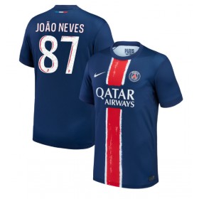 Paris Saint-Germain Joao Neves #87 Hjemme skjorte 2024-25 Kortermet